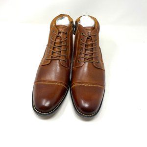 Kunsto Leather Men Boots US Size 10 Brown